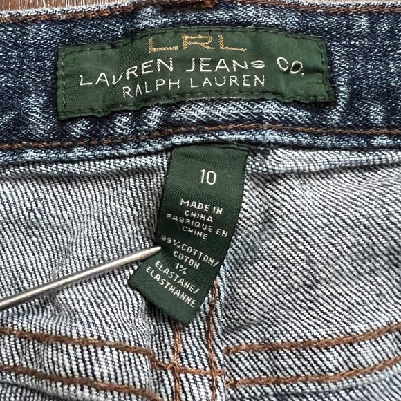 LRL Ralph Lauren Jeans Co Classic Straight Leg Blue Denim Women's Size 10 - Picture 4 of 8